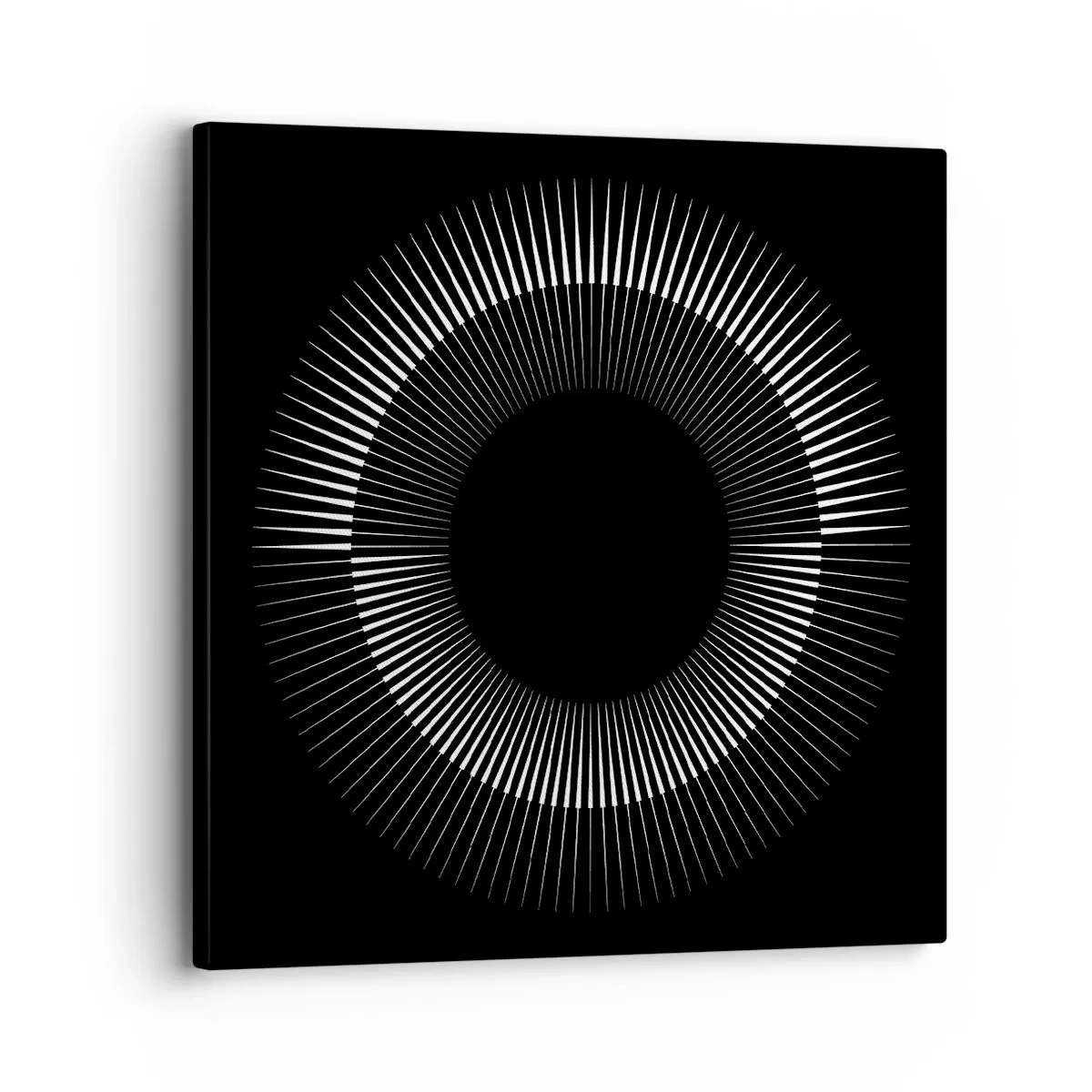 Bild auf Leinwand - Leinwandbild - Schwarze Sonne - 30x30 cm