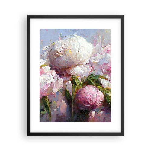 Poster in einem schwarzem Rahmen - Strauß voller Leben - 40x50 cm