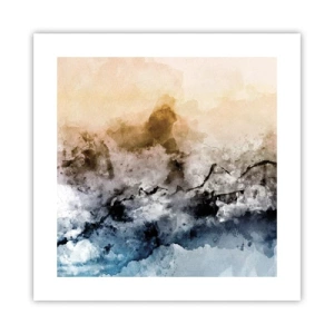 Poster - In einer Nebelwolke ertrunken - 40x40 cm