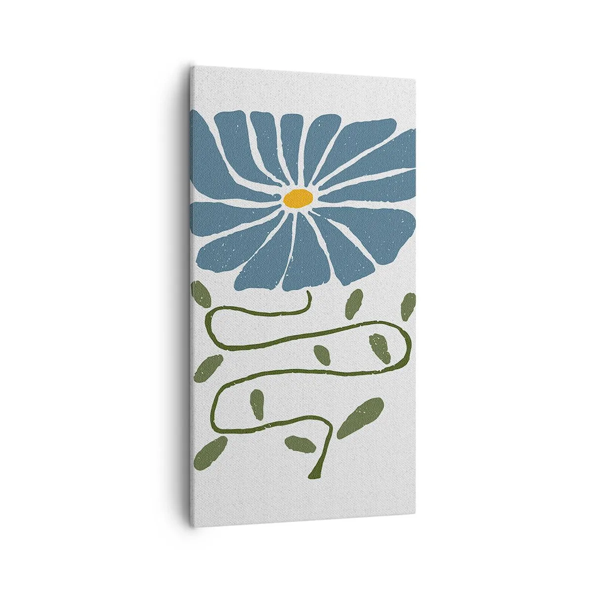 Bild auf Leinwand - Leinwandbild - Zweig für eine Blume - 55x100 cm