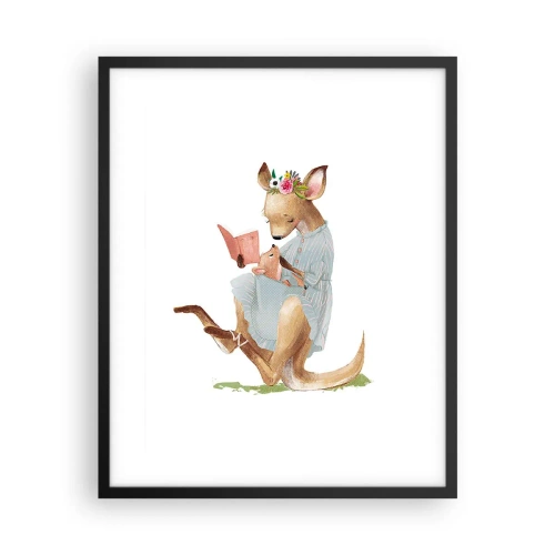 Poster in einem schwarzem Rahmen - Lies mir vor Mama - 40x50 cm