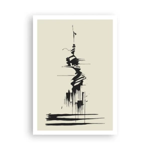 Poster - Hastige Abstraktion - 70x100 cm
