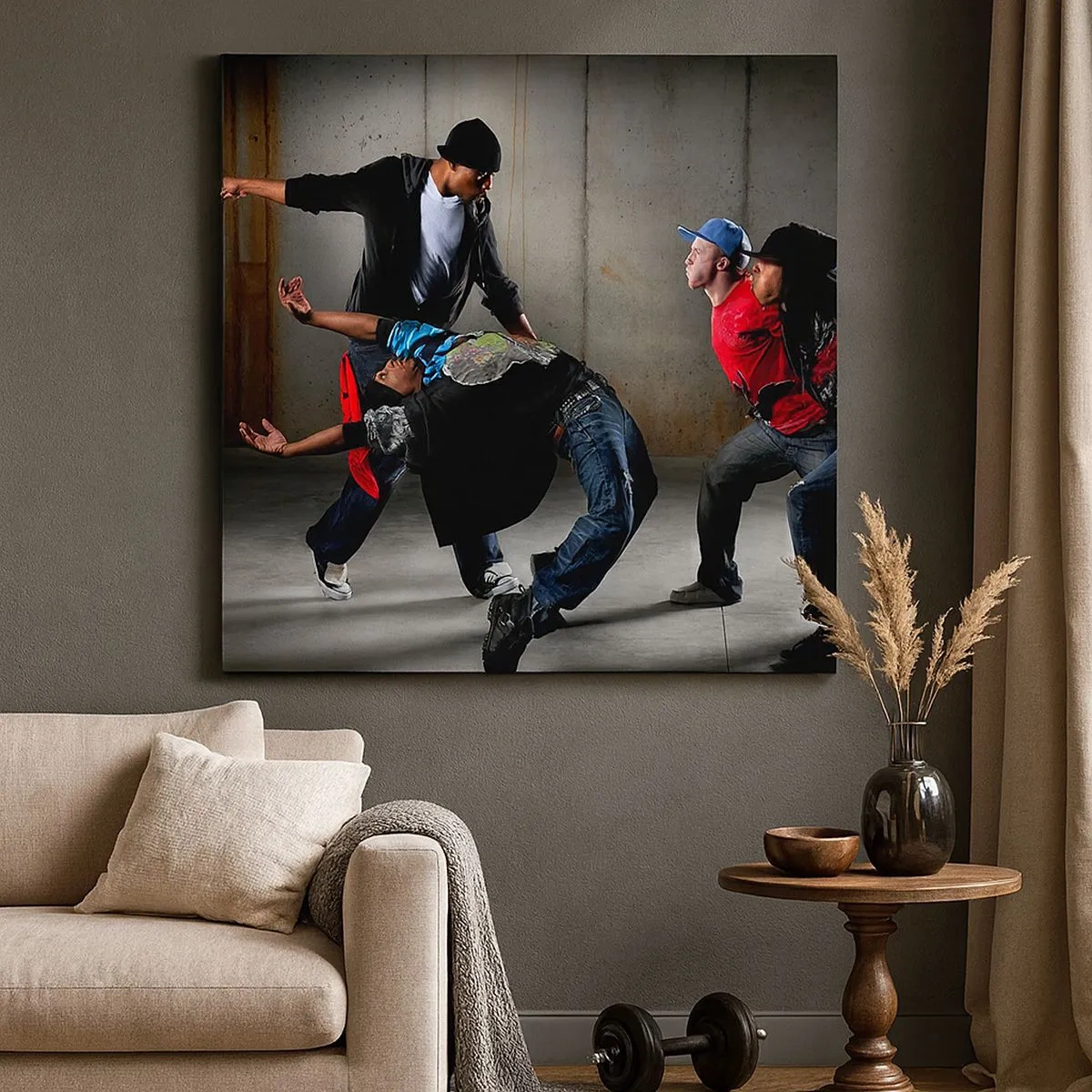 Bild auf Leinwand - Leinwandbild - Tanzen mit dem Straßenwind - 30x30 cm