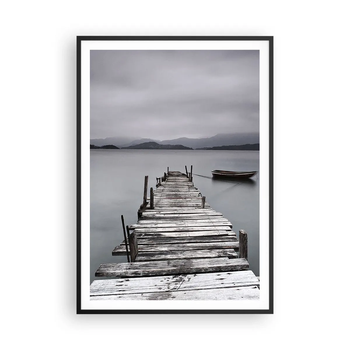Poster in einem schwarzem Rahmen - Du kannst morgen gehen - 70x100 cm
