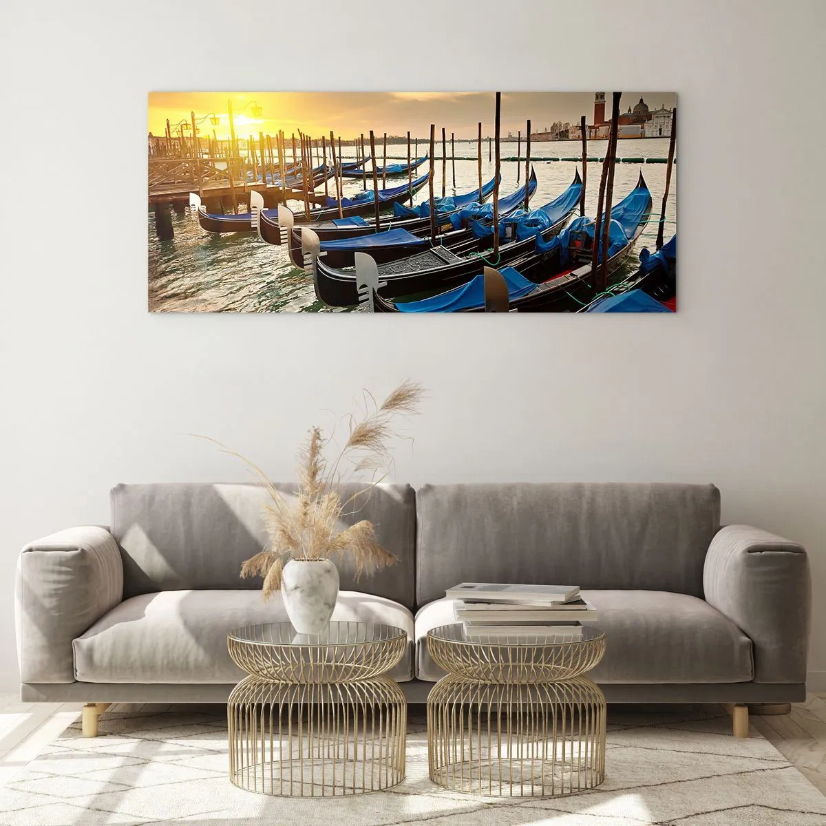 Glasbild - Bild auf glas - Bevor das Summen kommt - 90x30 cm