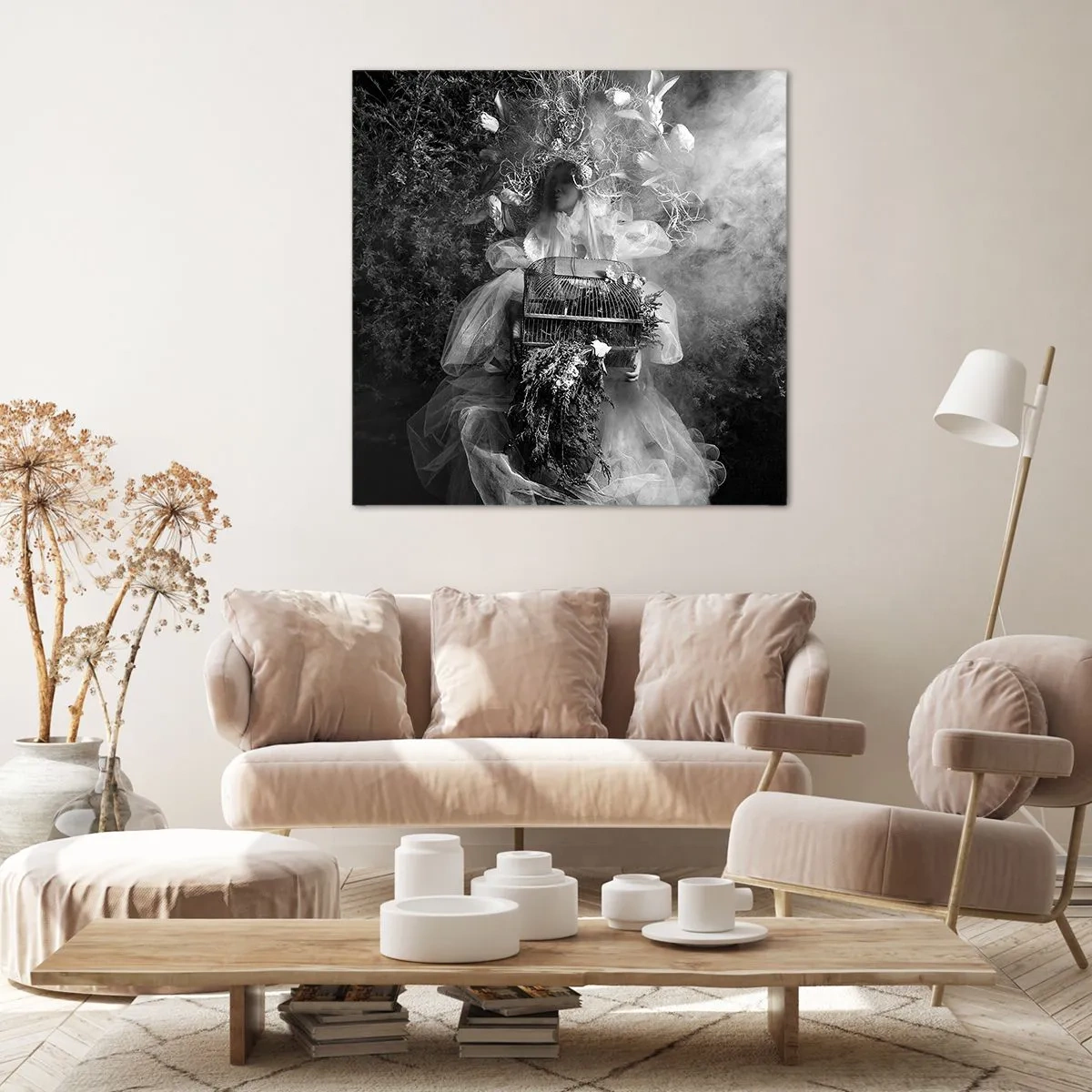 Bild auf Leinwand - Leinwandbild - Mutter selbst - Natur - 70x70 cm