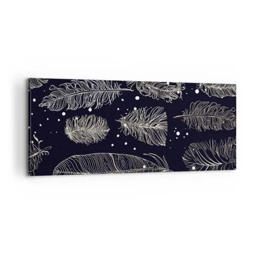 Bild auf Leinwand - Leinwandbild - Gefiederte Spitze - 100x40 cm