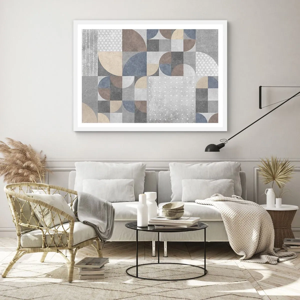 Poster in einem weißen Rahmen - Keramische Fantasie - 100x70 cm