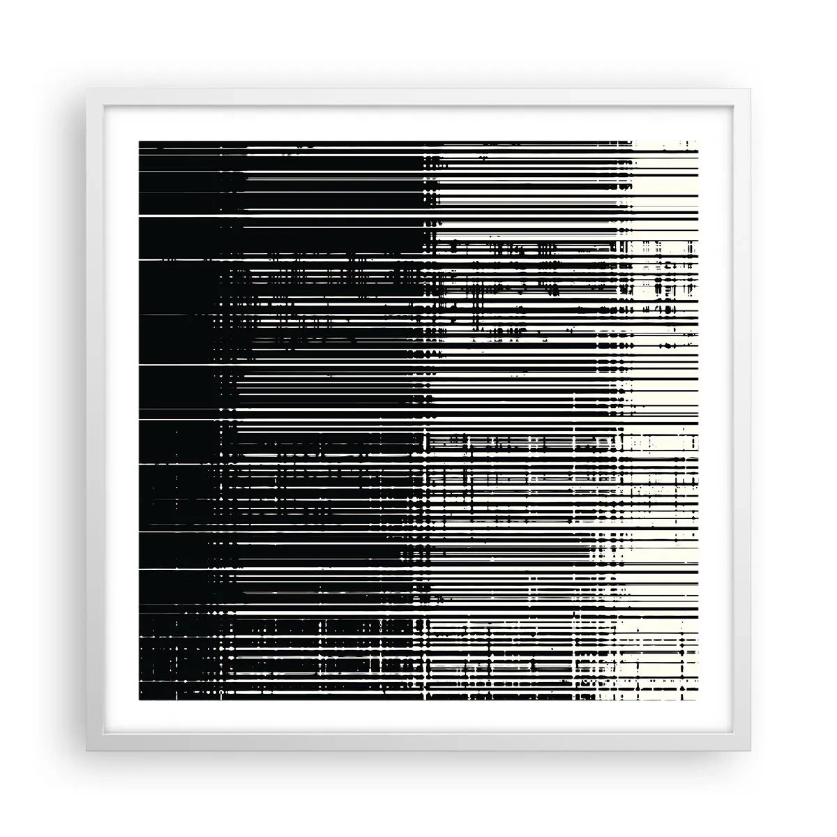 Poster in einem weißen Rahmen - Wellen und Vibrationen - 60x60 cm