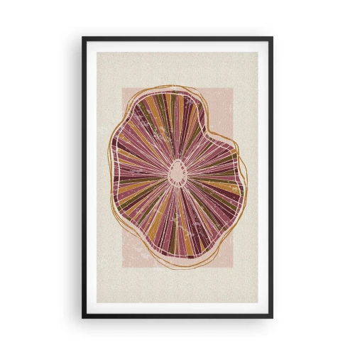 Poster in einem schwarzem Rahmen - Strahlende Abstraktion - 61x91 cm