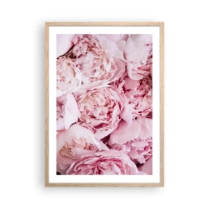 Poster in einem Rahmen aus heller Eiche - Anschmiegsam und duftend - 50x70 cm