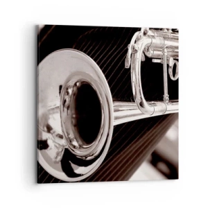 Bild auf Leinwand - Leinwandbild - Eine musikalische Reise in die 1930er Jahre - 70x70 cm