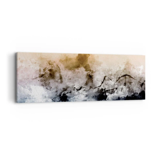Bild auf Leinwand - Leinwandbild - In einer Nebelwolke ertrunken - 90x30 cm