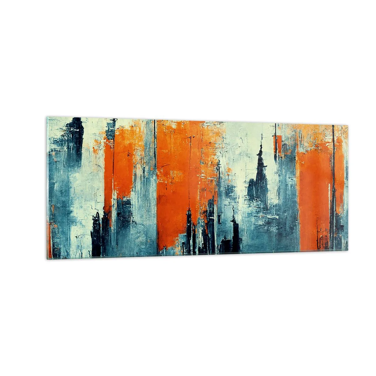 Glasbild - Bild auf glas - Moderne Landschaft - 100x40 cm