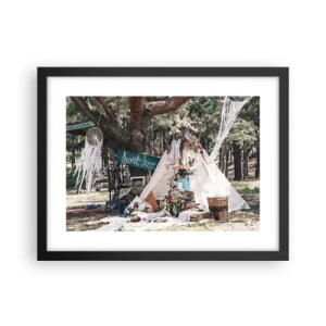 Poster in einem schwarzem Rahmen - Liebe machen ... - 40x30 cm