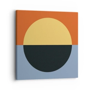 Bild auf Leinwand - Leinwandbild - Eine Komposition aus Wärme und Kühle - 30x30 cm