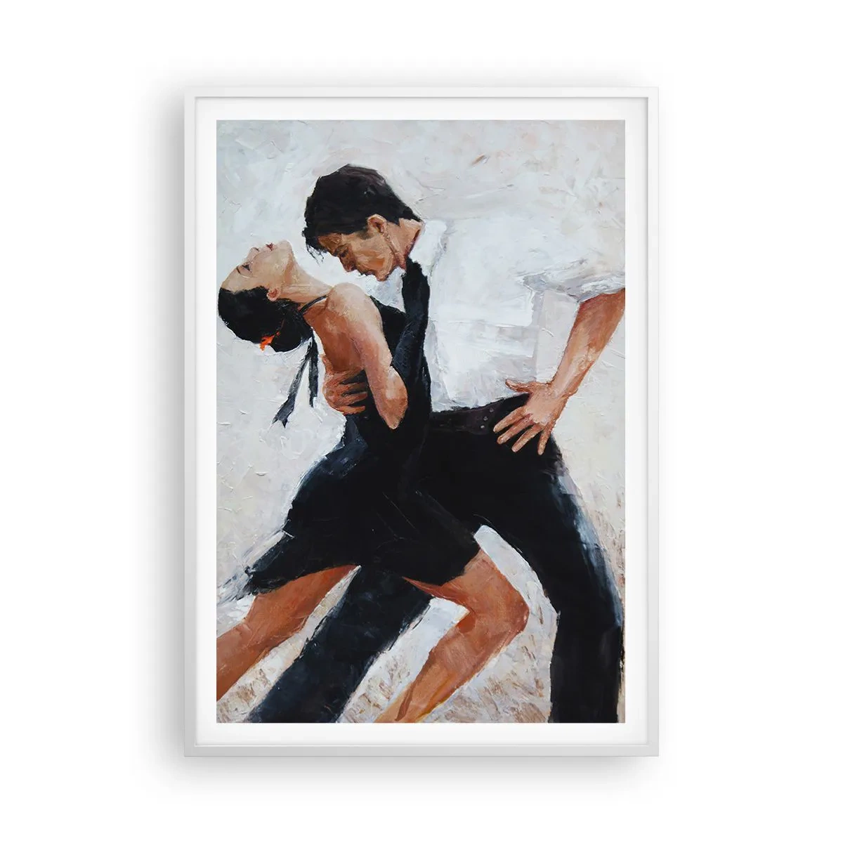 Poster in einem weißen Rahmen - Tango meiner Träume und Träume - 70x100 cm