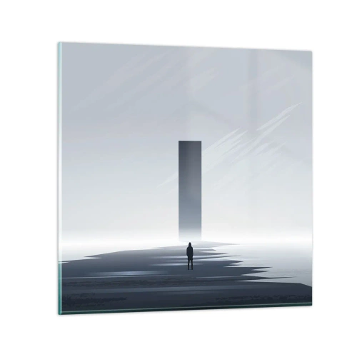Glasbild - Bild auf glas - Chance oder Bedrohung? - 70x70 cm