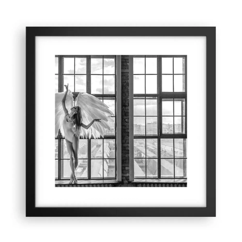 Poster in einem schwarzem Rahmen - Stadt der Engel? - 30x30 cm