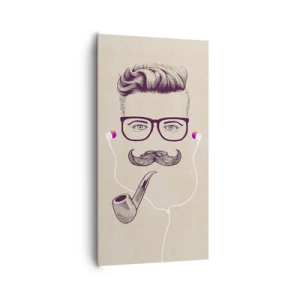 Bild auf Leinwand - Leinwandbild - Ein echter Mann? - 65x120 cm