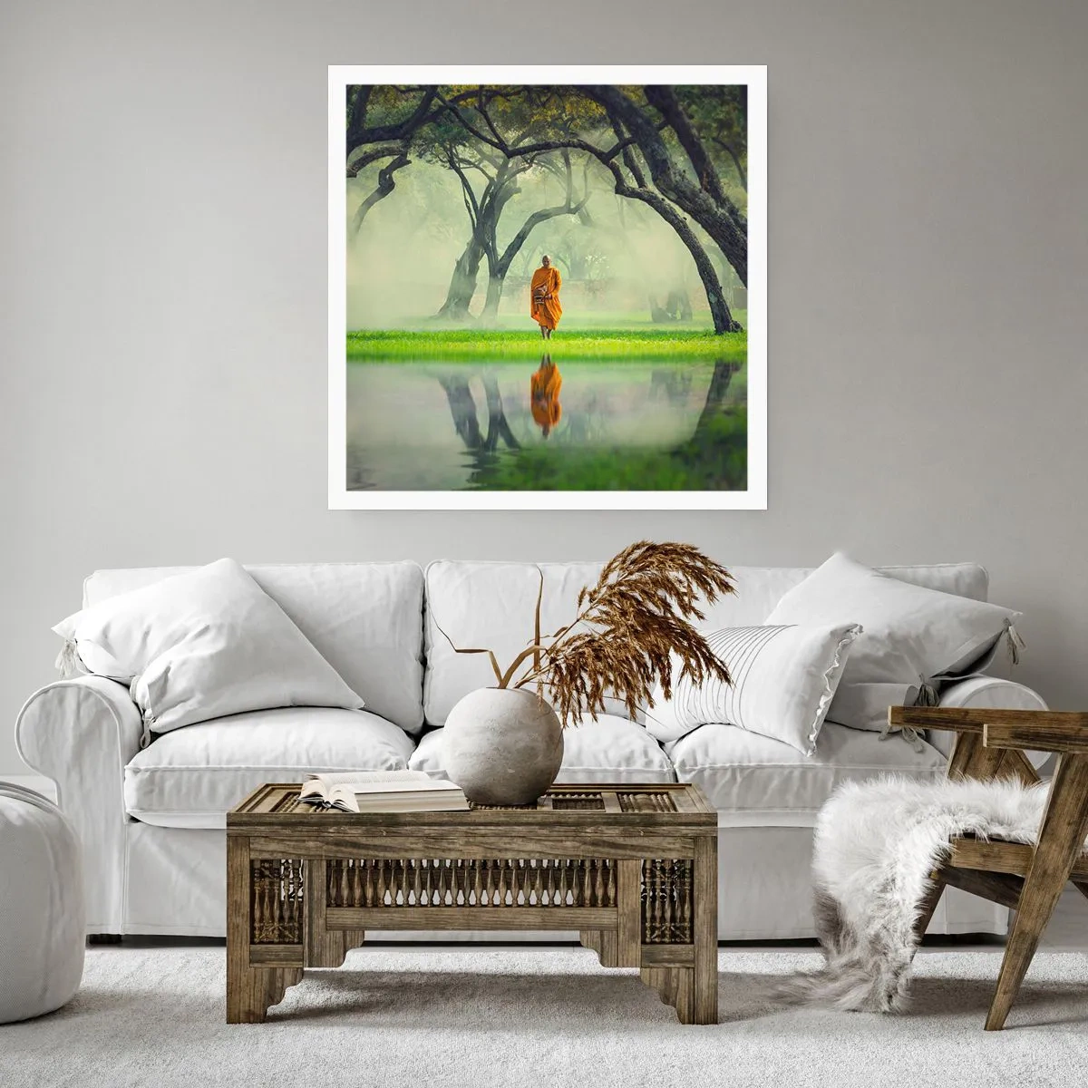 Poster - Auf dem Weg zur Erleuchtung - 60x60 cm