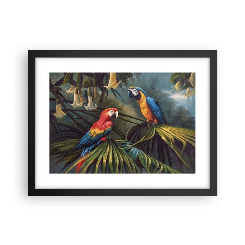 Poster in einem schwarzem Rahmen - Romantik in den Tropen - 40x30 cm