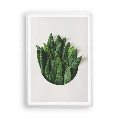 Poster in einem weißen Rahmen - Ungebremste Neugier - 70x100 cm