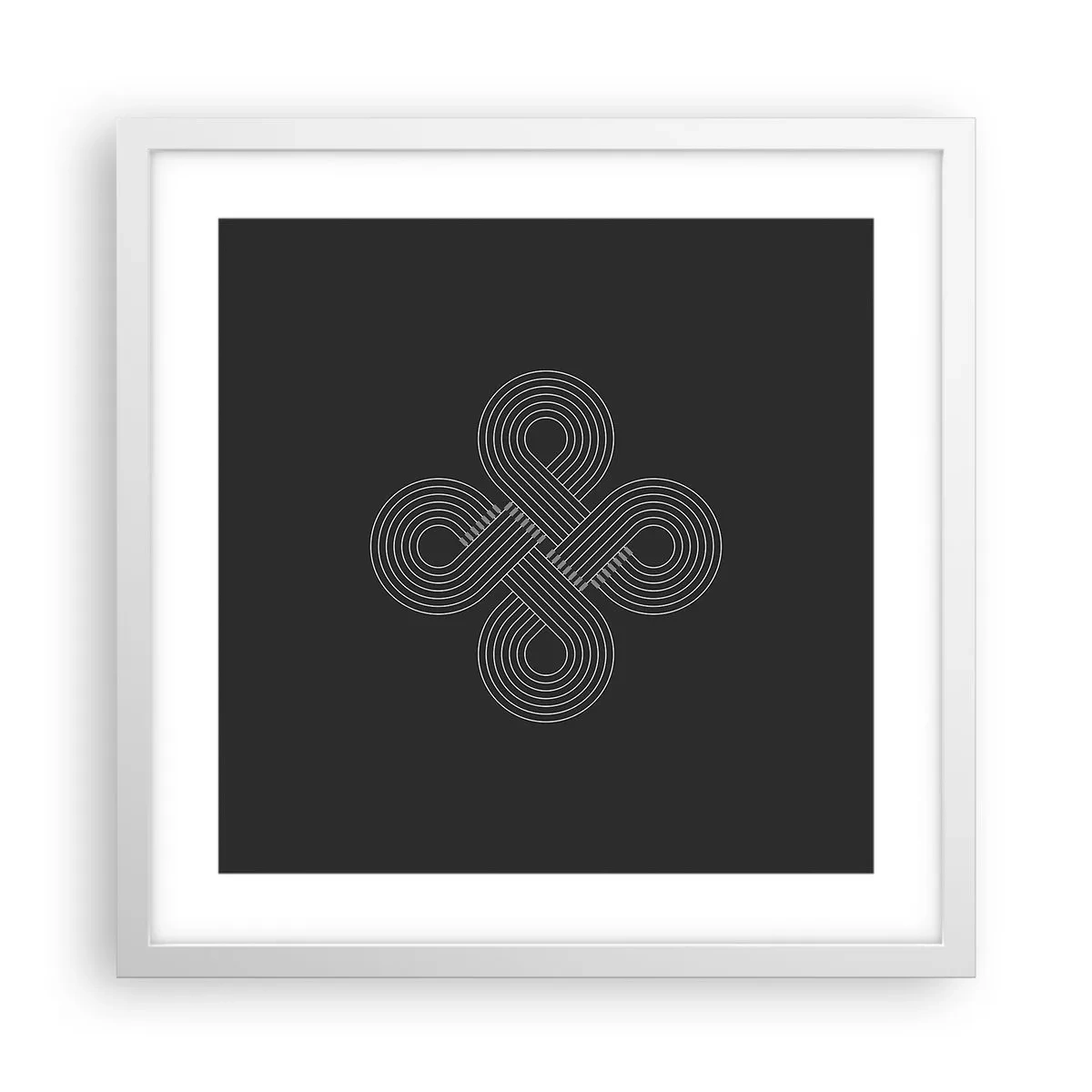 Poster in einem weißen Rahmen - Im keltischen Geist - 40x40 cm