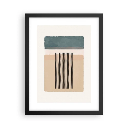 Poster in einem schwarzem Rahmen - Alles ist in Ordnung - 30x40 cm