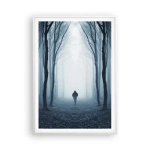 Poster in einem weißen Rahmen - Alles einfach und übersichtlich - 70x100 cm