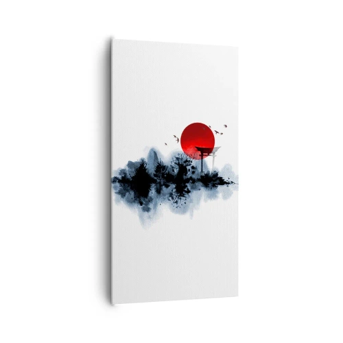 Bild auf Leinwand - Leinwandbild - Japanische Sicht - 65x120 cm