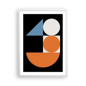 Poster in einem weißen Rahmen - Bebilderte Anordnung - 50x70 cm