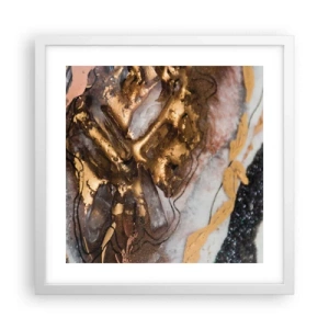 Poster in einem weißen Rahmen - Das Element der Erde - 40x40 cm