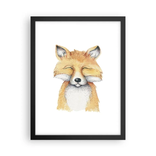 Poster in einem schwarzem Rahmen - Fuchsstimmungen - 30x40 cm