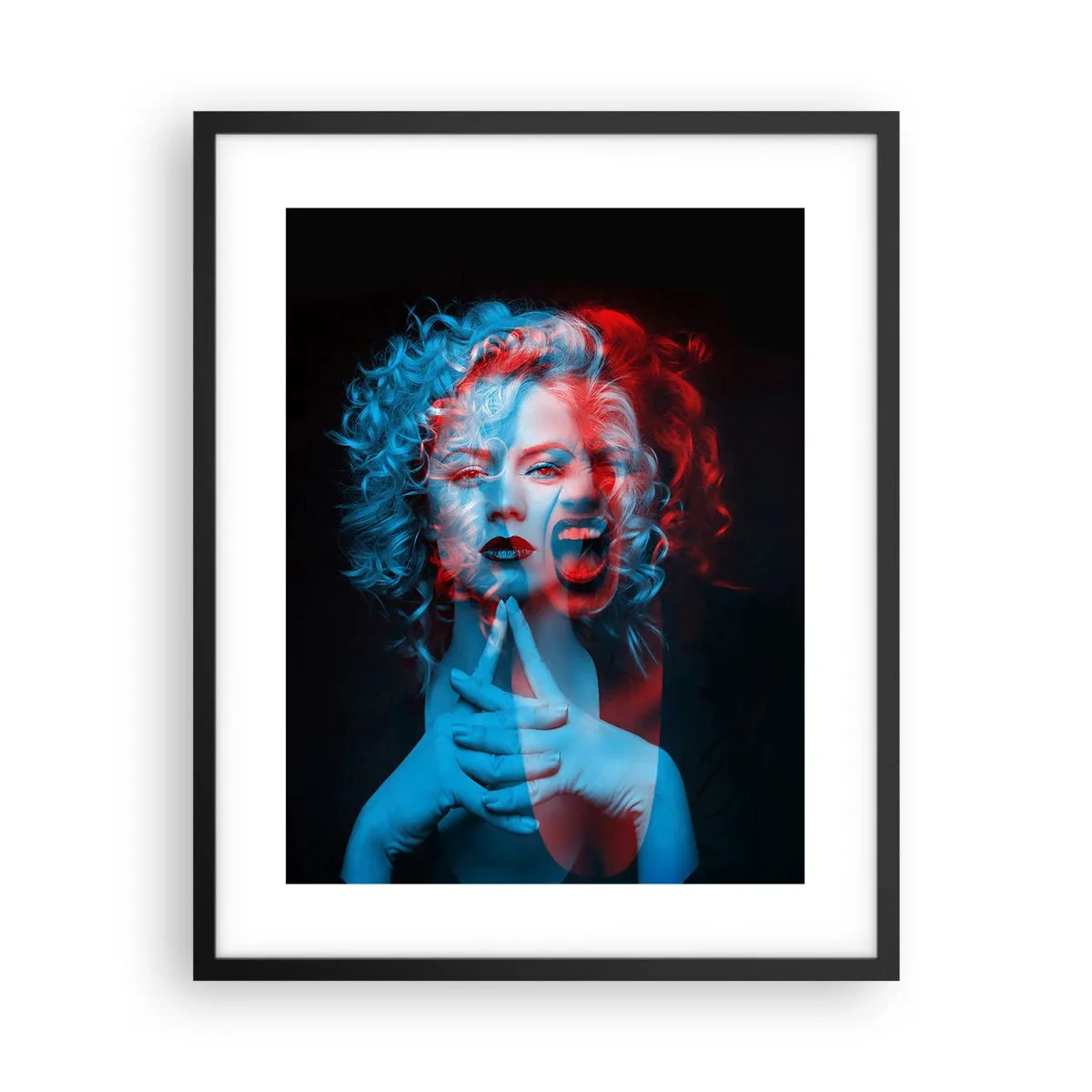 Poster in einem schwarzem Rahmen - Alter Ego - 40x50 cm