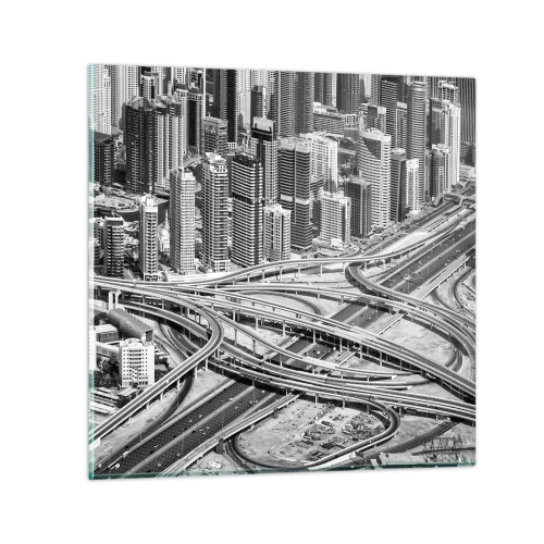 Glasbild - Bild auf glas - Dubai - die unmögliche Stadt - 30x30 cm