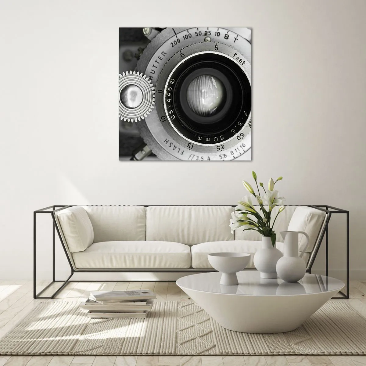 Glasbild - Bild auf glas - Eine Story über Hollywood - 60x60 cm