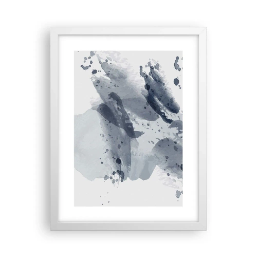 Poster in einem weißen Rahmen - Eine Studie über die Natur des Wassers - 30x40 cm