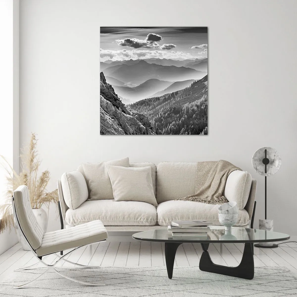 Glasbild - Bild auf glas - Bis zum Horizont - 40x40 cm