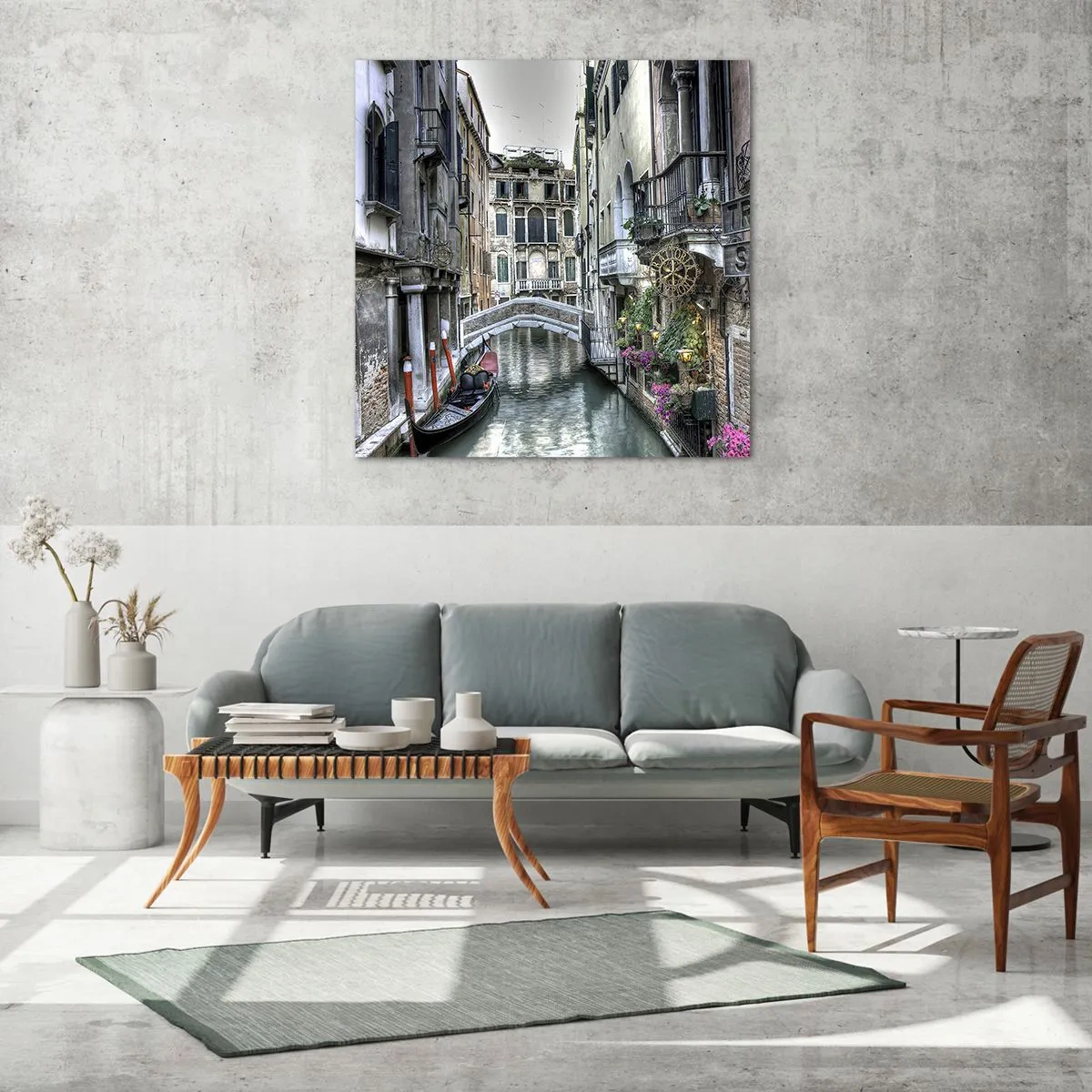 Glasbild - Bild auf glas - Seit Jahrhunderten in stiller Besinnung - 70x70 cm