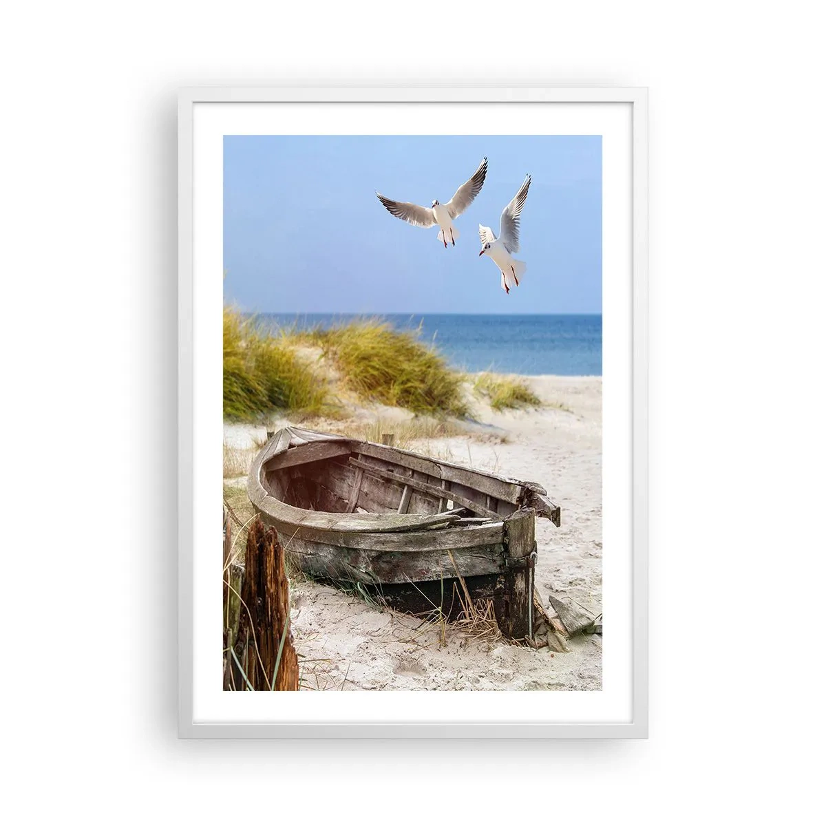 Poster in einem weißen Rahmen - In Wind gebadet - 50x70 cm