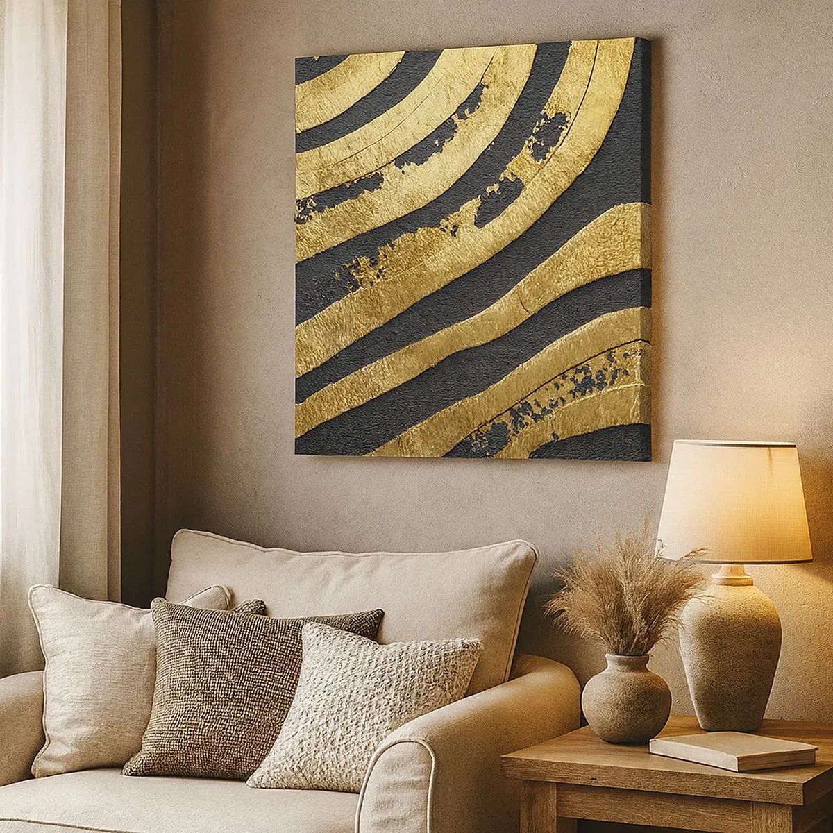 Bild auf Leinwand - Leinwandbild - Alles fließt - 30x30 cm