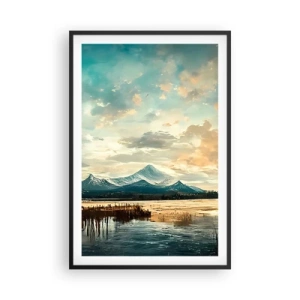 Poster in einem schwarzem Rahmen - Unter dem Schutz des Himmels - 61x91 cm