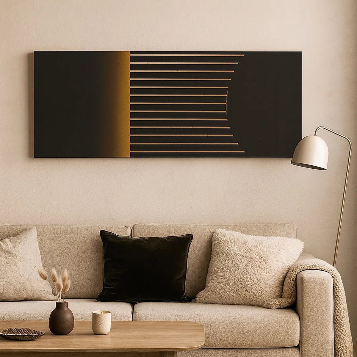 Bild auf Leinwand - Leinwandbild - Die Dunkelheit erkunden - 30x30 cm