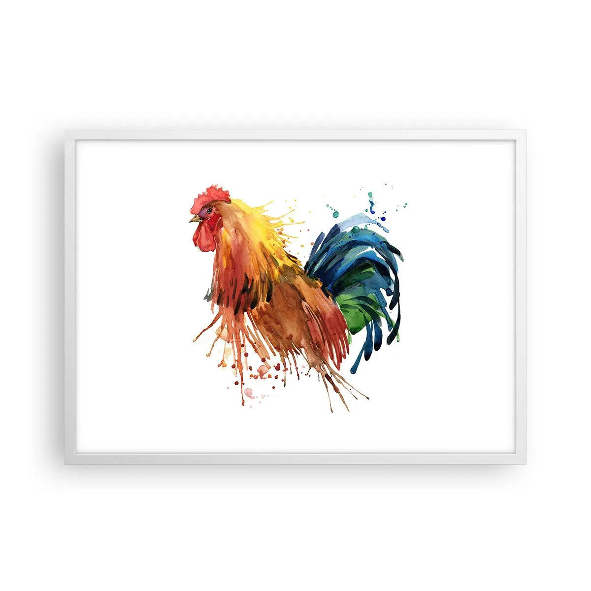 Poster in einem weißen Rahmen - Königliches Gewand, königlicher Stolz - 70x50 cm