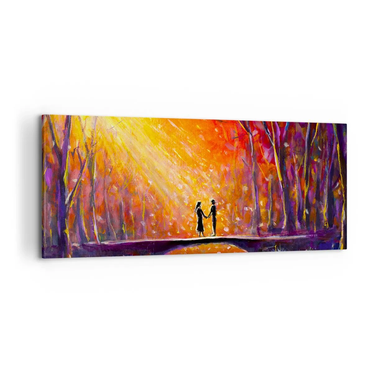 Bild auf Leinwand - Leinwandbild - Der Himmel liebt sie auch - 100x40 cm