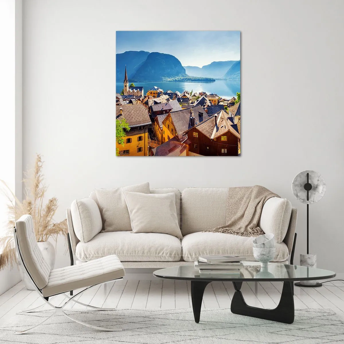 Glasbild - Bild auf glas - Es könnte nicht malerischer sein - 50x50 cm