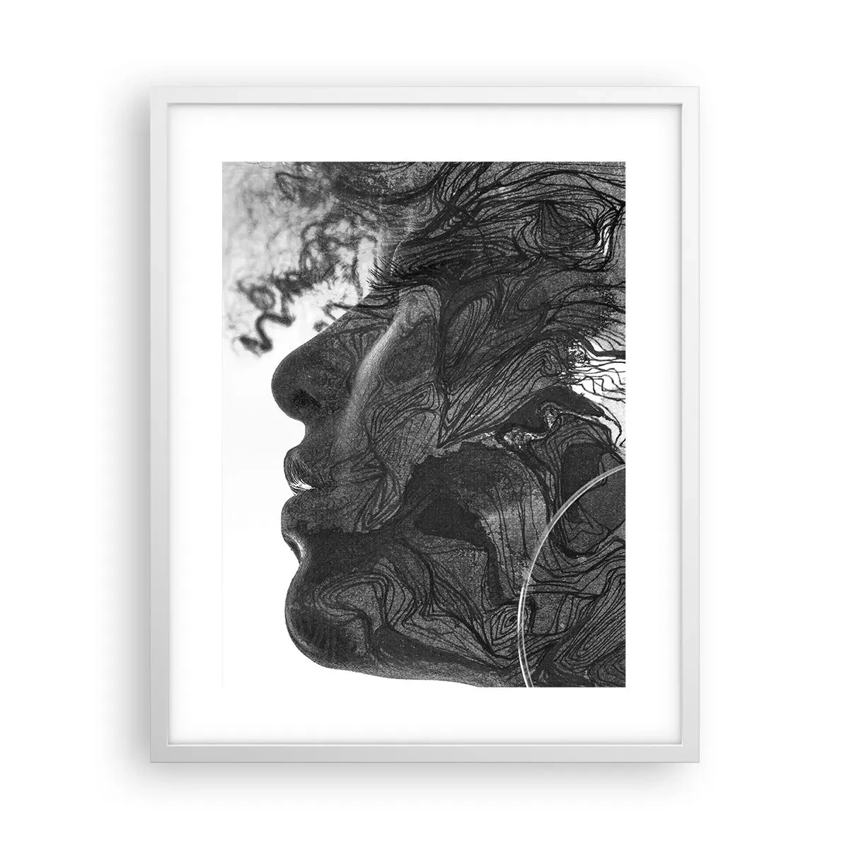 Poster in einem weißen Rahmen - Verstrickt in Träume - 40x50 cm
