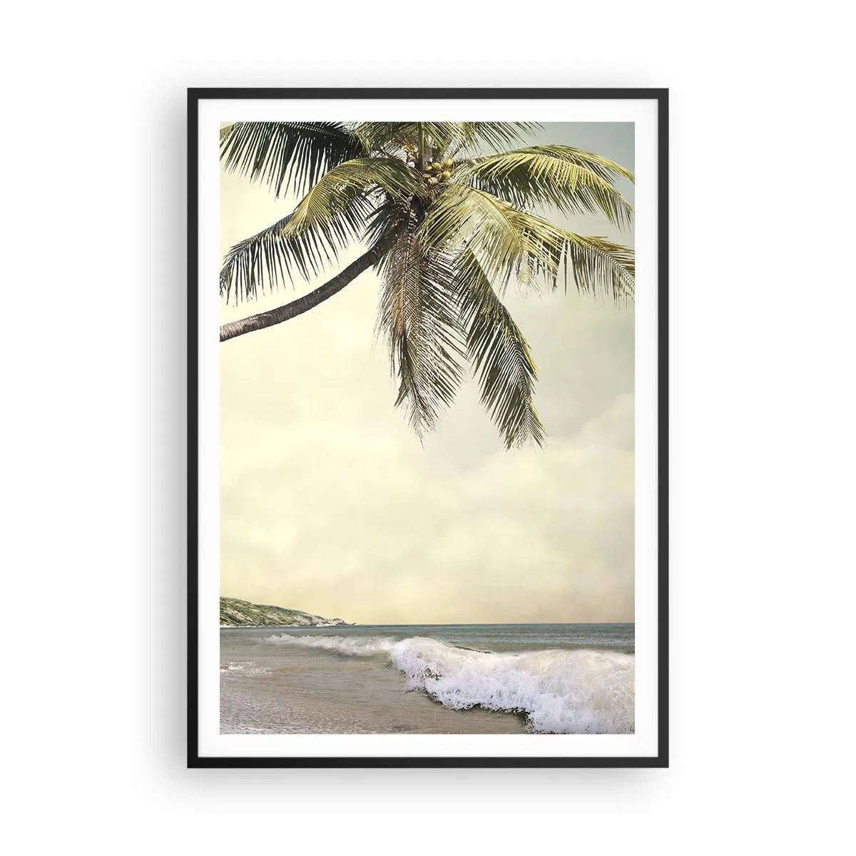 Poster in einem schwarzem Rahmen - Tropischer Traum - 70x100 cm