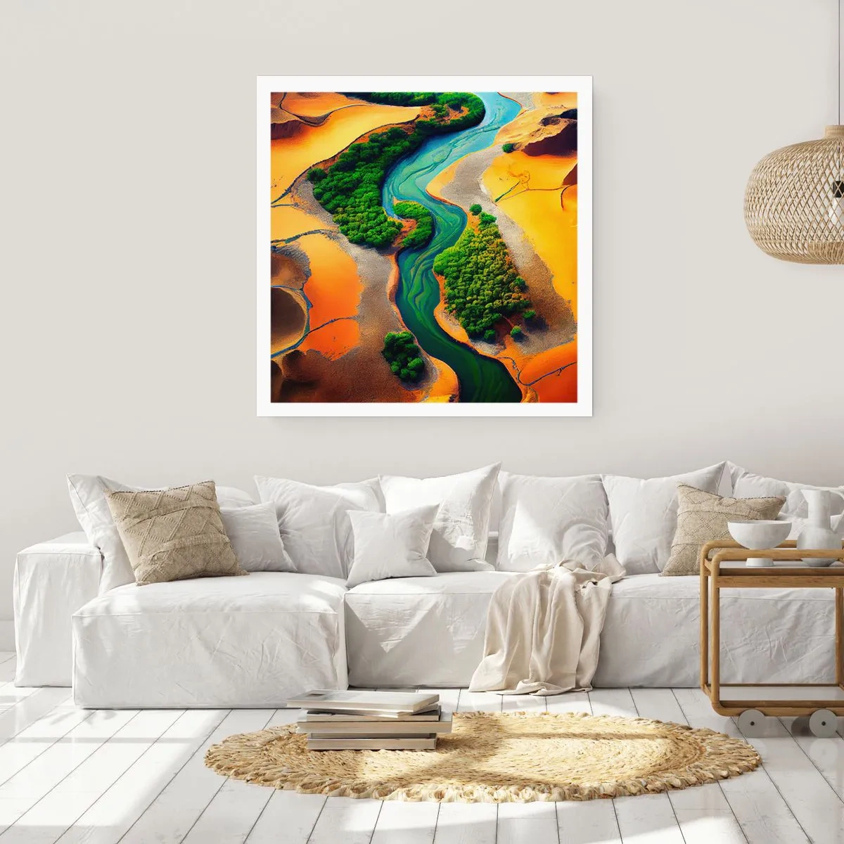 Poster - Lebensspendender Fluss - 40x40 cm